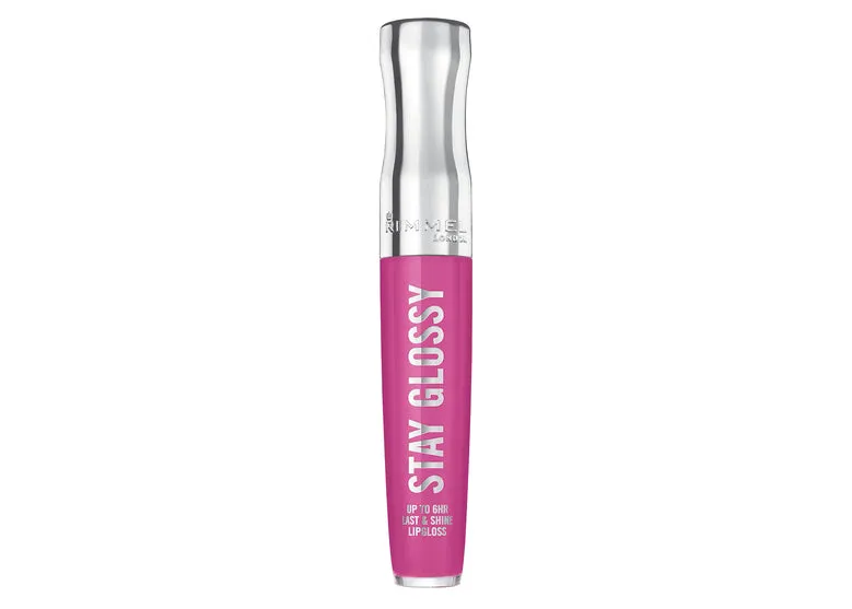 RIMMEL - Stay Glossy Lip Gloss Purple Parlor - 0.18 fl. oz. (5.5 ml)