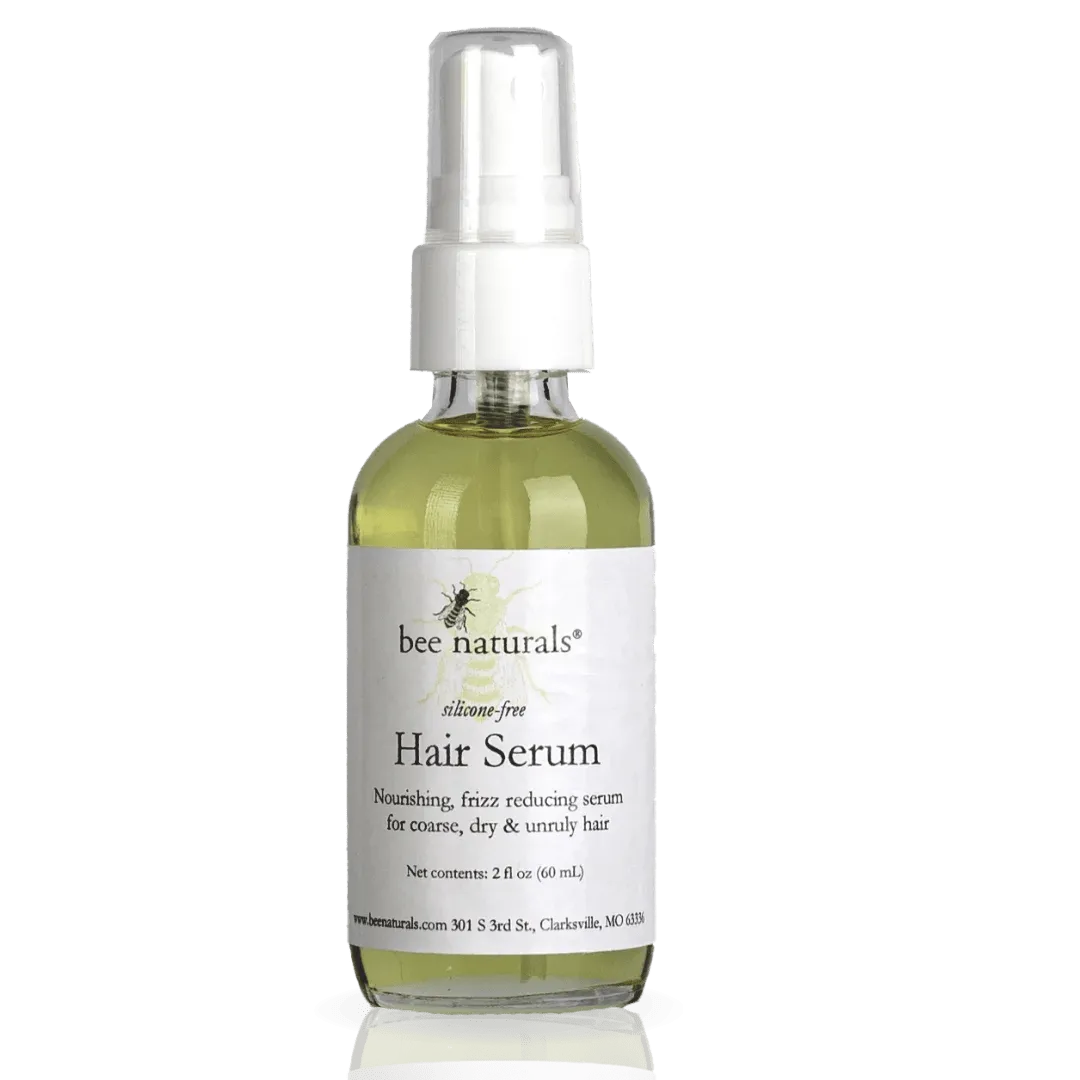 Silicone-Free Hair Serum - Natural Nourishment for Frizz-Free, Silky Hair | Lightweight & Non-Greasy | Argan, Jojoba, & Avocado Oils | 2 oz