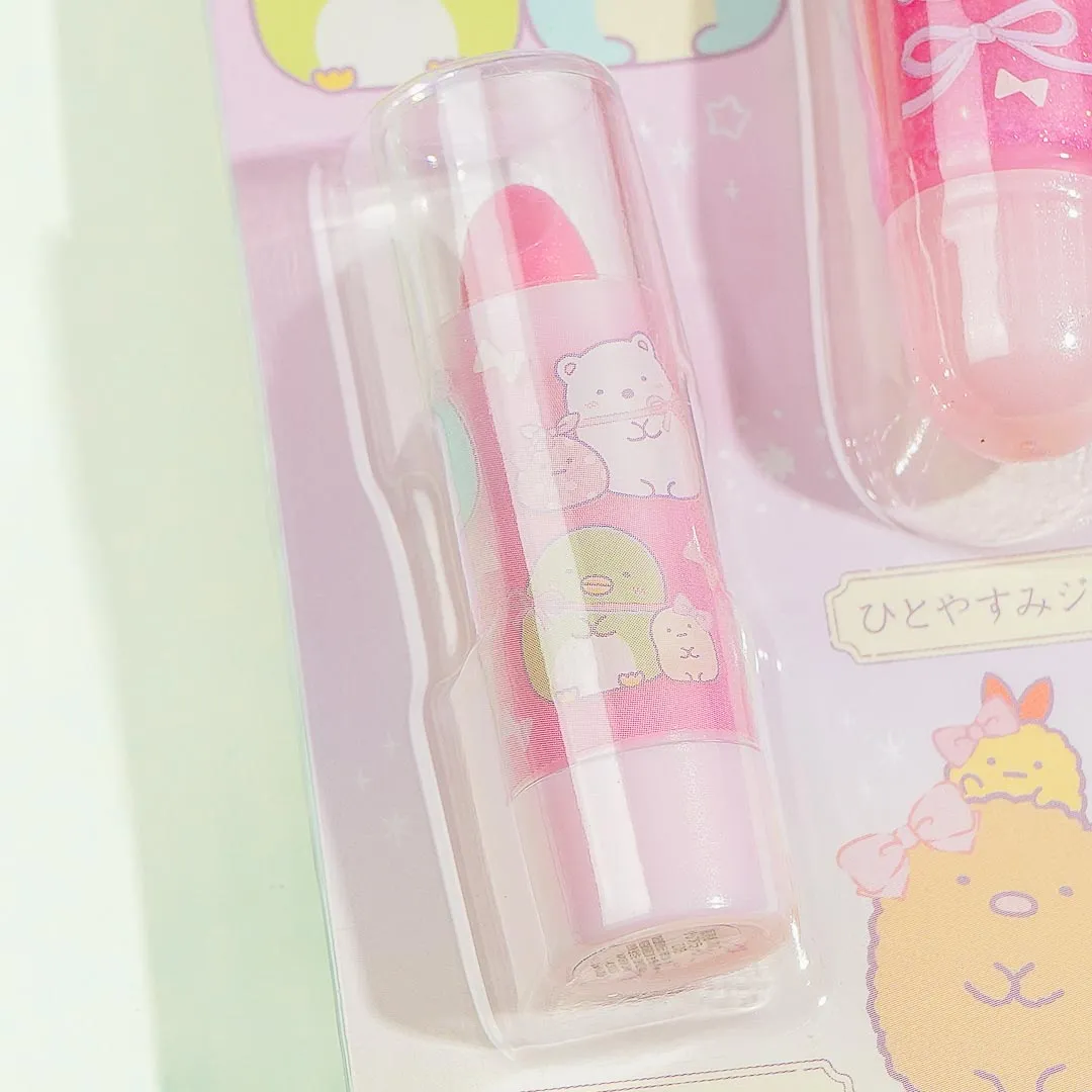 Sumikko Gurashi Huddle Lipstick & Lip Gloss Set