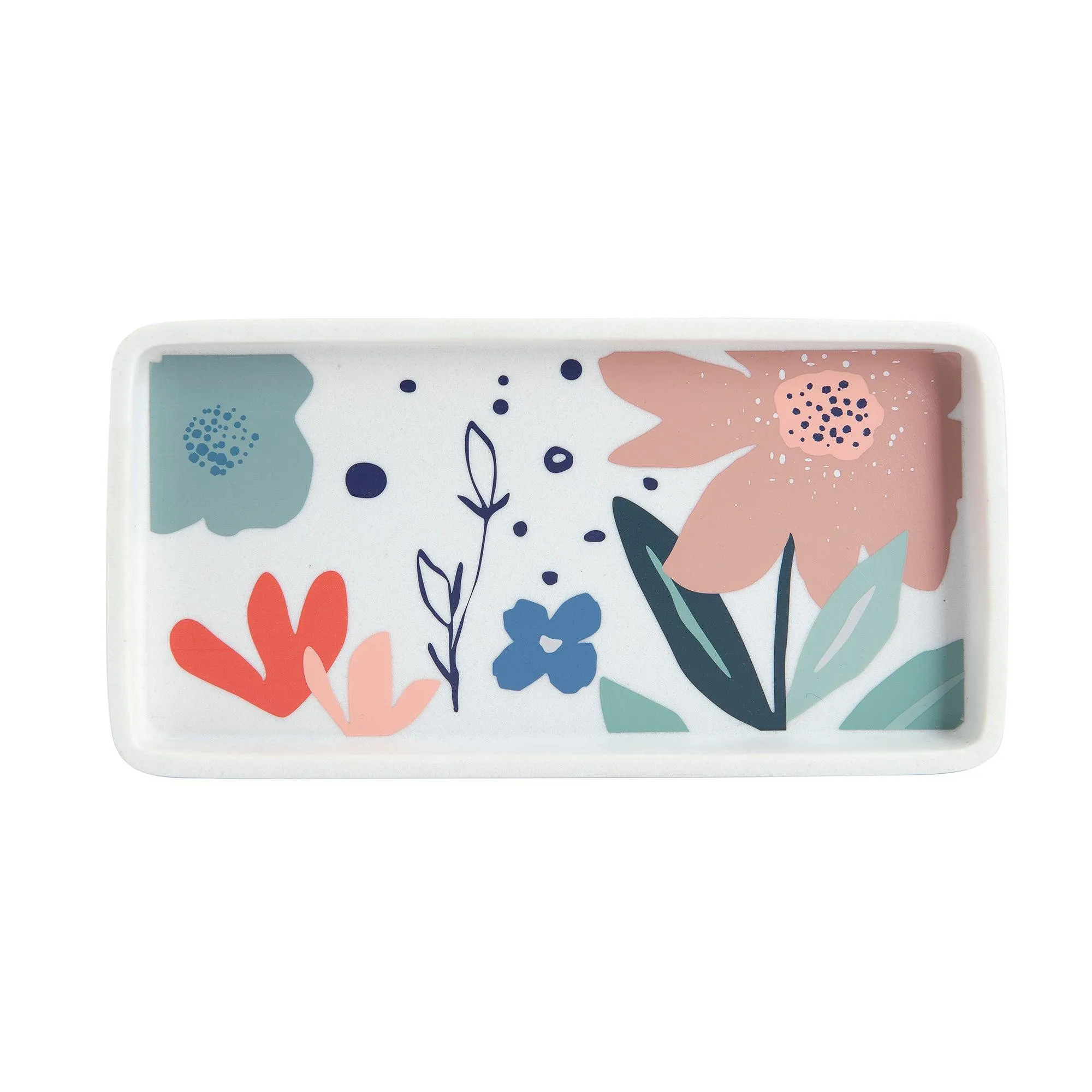 Summer Flower 4-Piece Bathroom Accessory Set