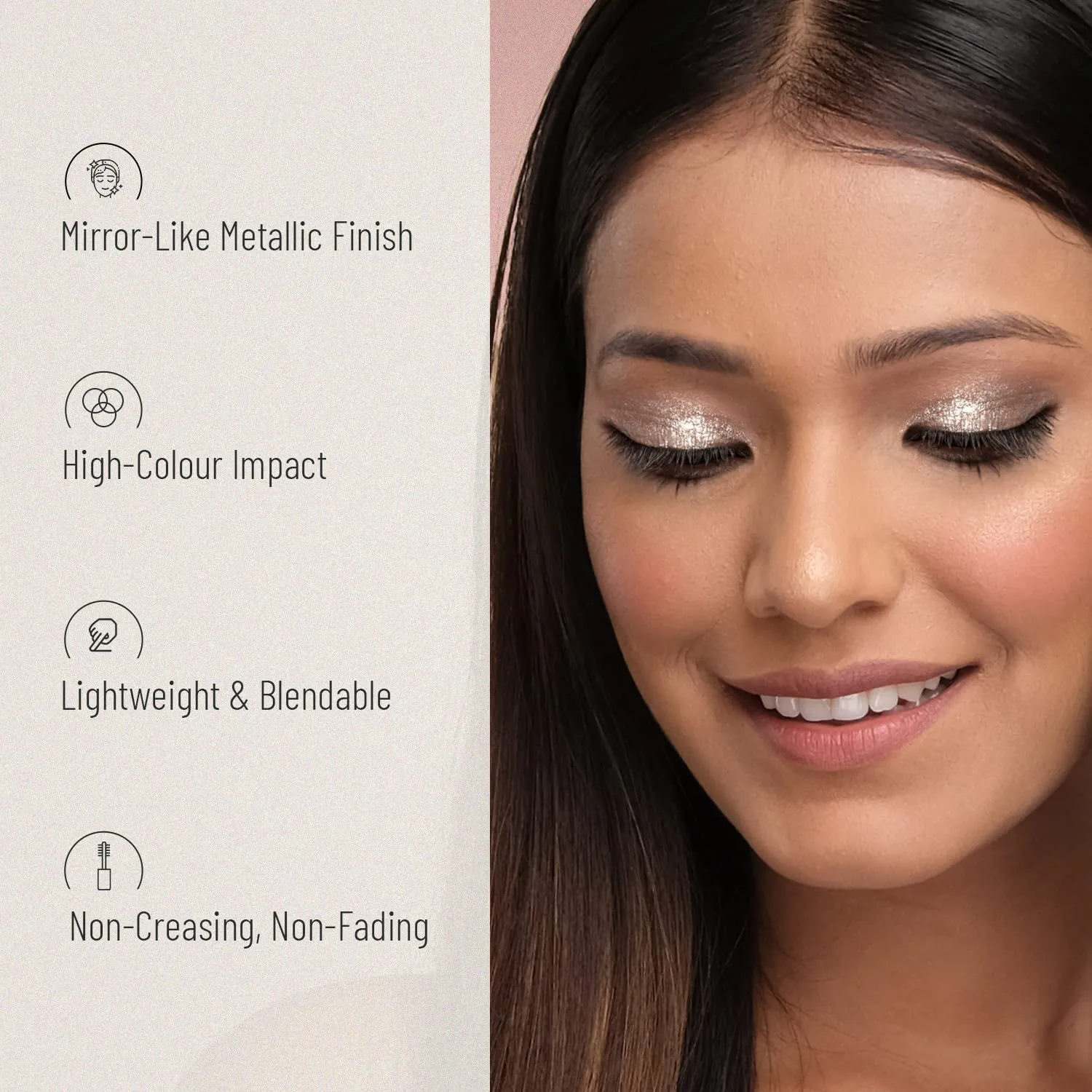 Swiss Beauty Metallic Liquid Eyeshadow | Highly Pigmented Eyeshadow With Radiant Shimmer Finish | Non-Transfer, Insta Dry, Long Wearing Eyeshadow|Shade-05, 3 Ml |