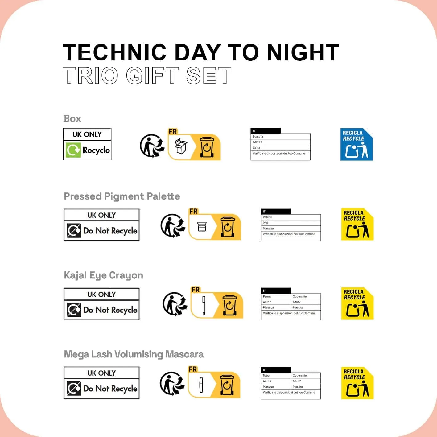 Technic Day to Night Trio Gift Set