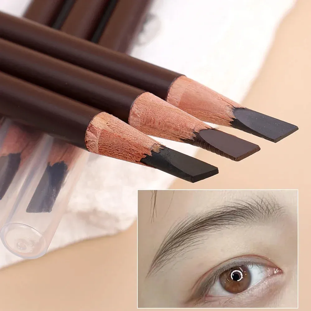 Yeknu Microblading Eyebrow Pencil Waterproof Soft Smooth Brow Tattoo Pen Long Lasting Natural Eyebrow Enhancer Korean Makeup Cosmetics