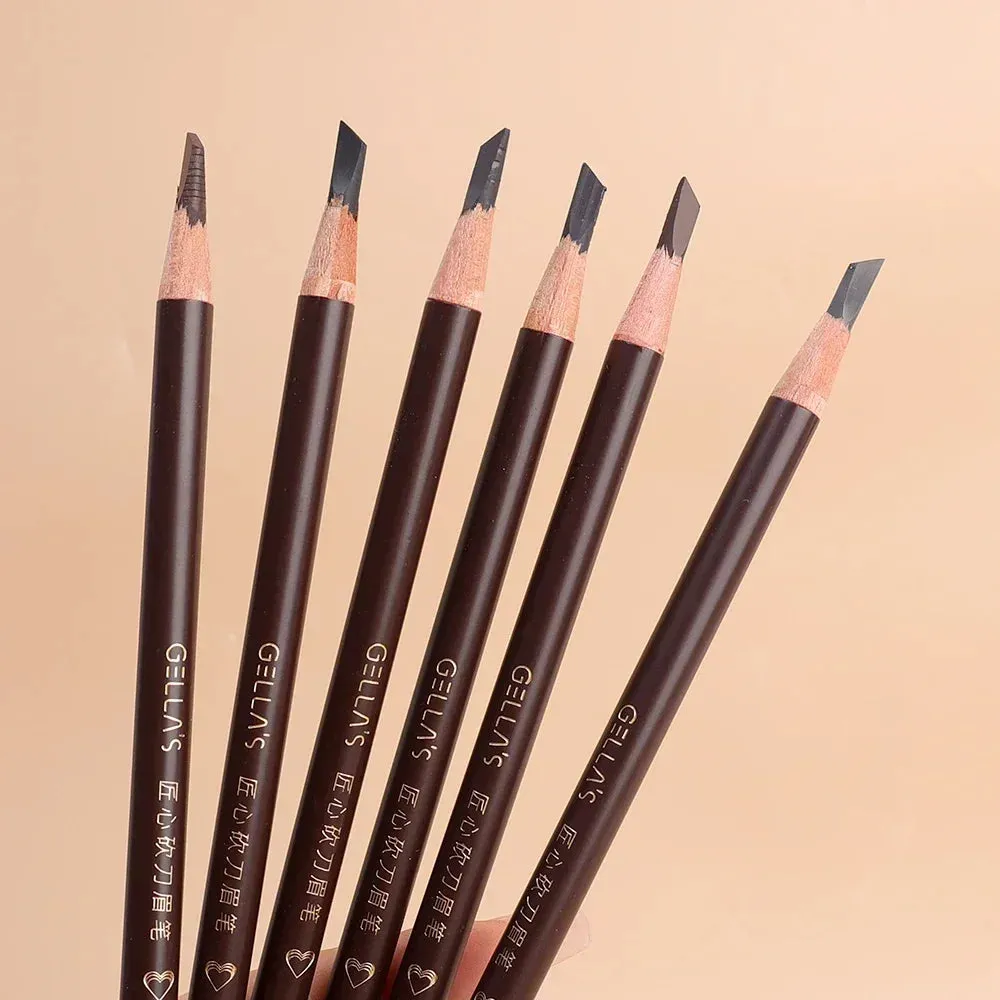 Yeknu Microblading Eyebrow Pencil Waterproof Soft Smooth Brow Tattoo Pen Long Lasting Natural Eyebrow Enhancer Korean Makeup Cosmetics